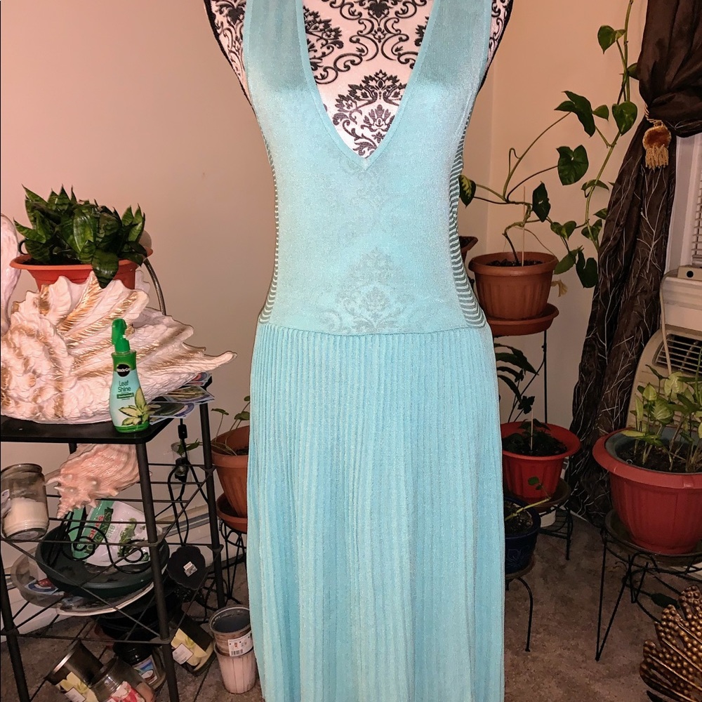 ❤️❤️SALE💜NWT💙SLEEVELESS PLEATED DRESS💚💚 - Picture 8 of 8